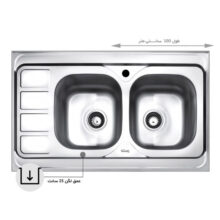 سینک روکار بیمکث مدل 516